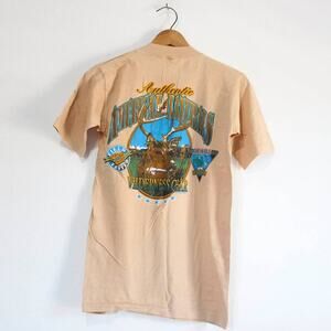Vintage Deer Stag Wilderness T Shirt Small